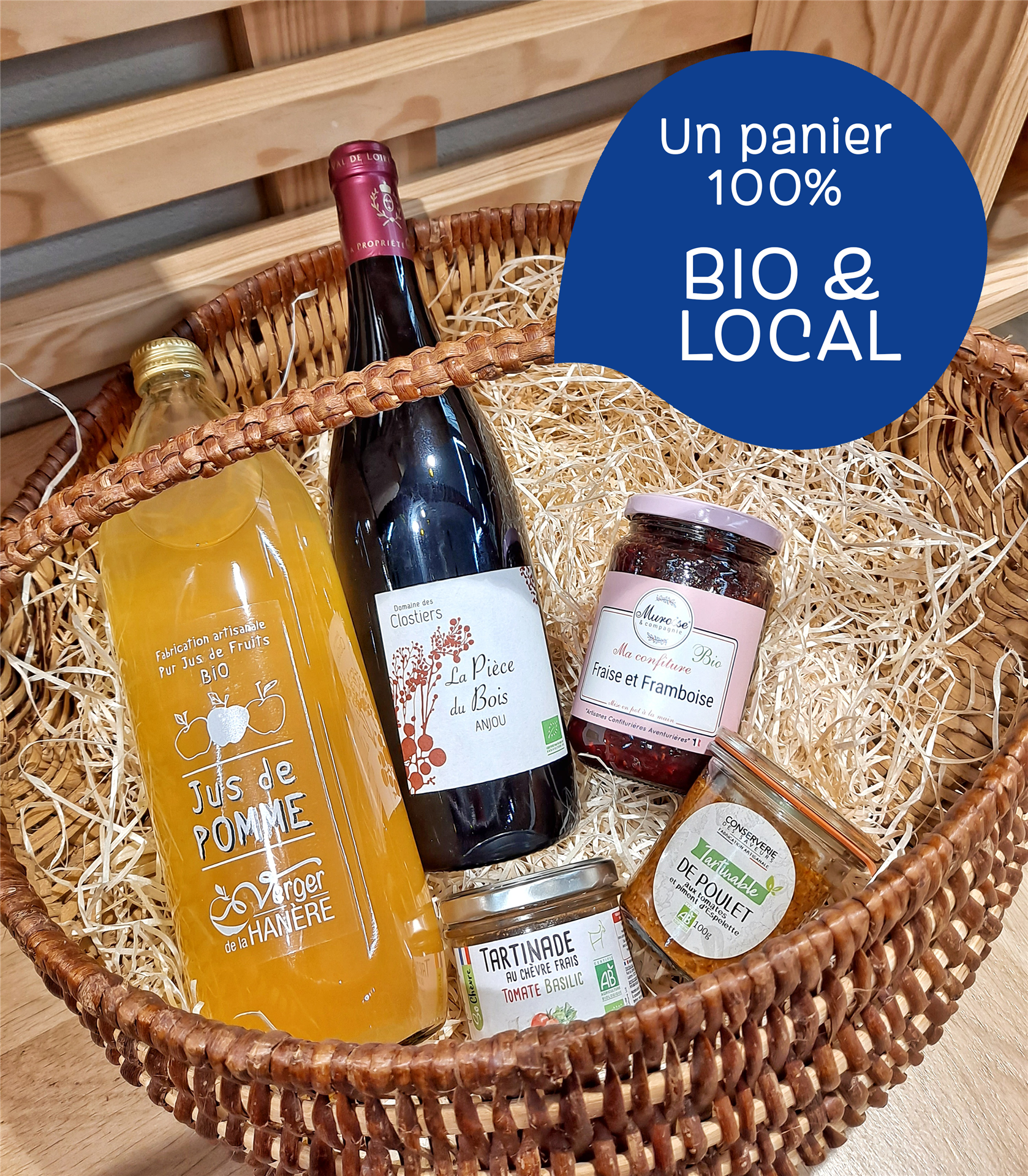 Offrez des paniers garnis de produits locaux et bio !