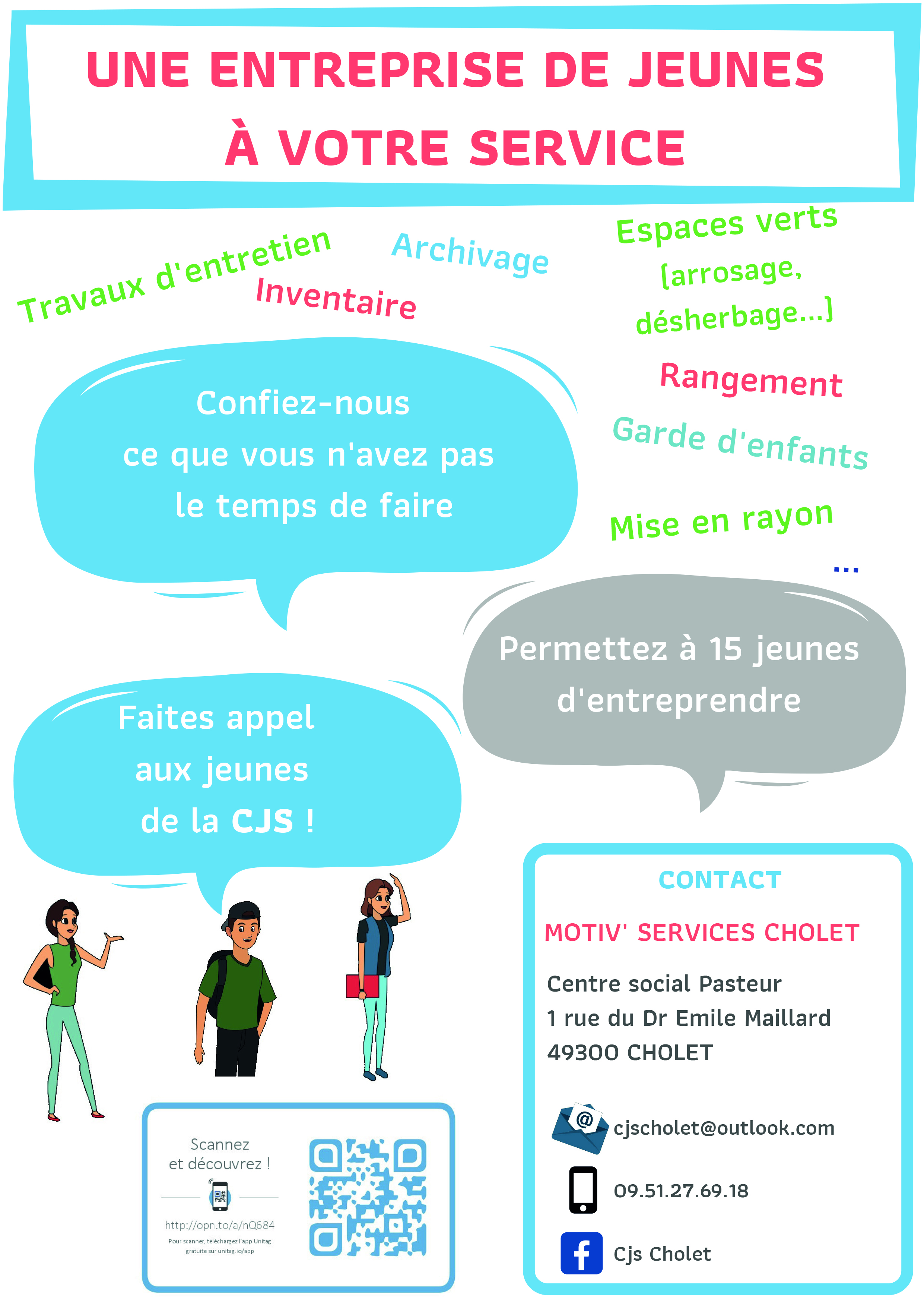 👧👦 Une coopérative Jeunesse Service à Cholet ! 👦👧 👧👦 Une coopérative Jeunesse Service à Cholet ! 👦👧