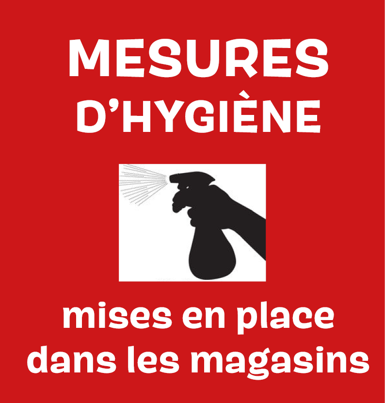 Les mesures que nous prenons en magasin pour vous assurer toute la sécurité et l'hygiène possible Les mesures que nous prenons en magasin pour vous assurer toute la sécurité et l'hygiène possible