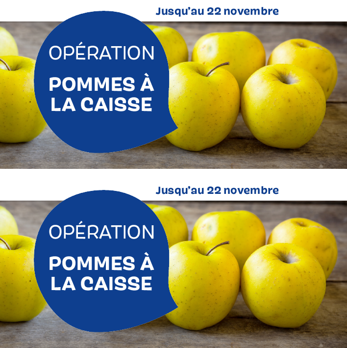 🍏 OPERATION POMMES A LA CAISSE ! 🍏 🍏 OPERATION POMMES A LA CAISSE ! 🍏