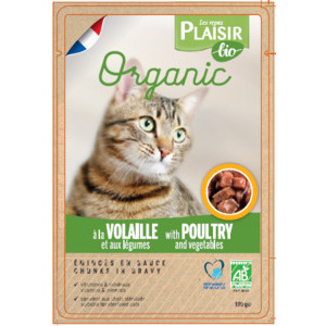 Emincés à la volaille et légumes pour chat Emincés à la volaille et légumes pour chat