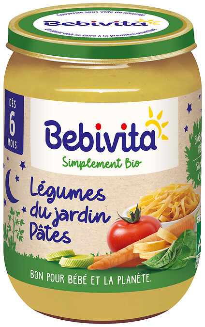 Petit pot légumes du jardin et pâtes Petit pot légumes du jardin et pâtes