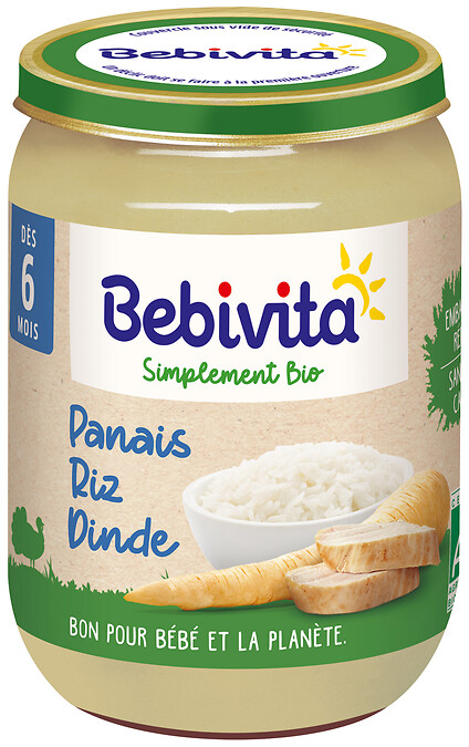 Petit pot panais riz dinde Petit pot panais riz dinde