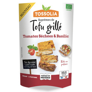 Suprême de tofu tomates séchées basilic Suprême de tofu tomates séchées basilic