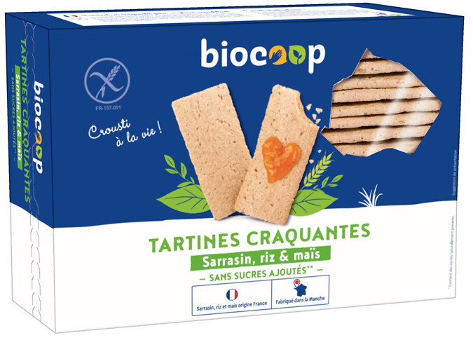 Tartine craquante sarrasin riz maïs Tartine craquante sarrasin riz maïs