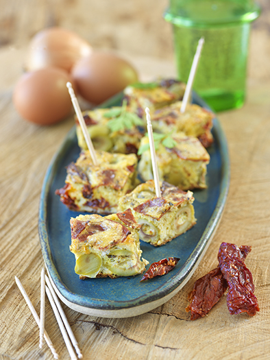 Frittata aux olives  et au chorizo