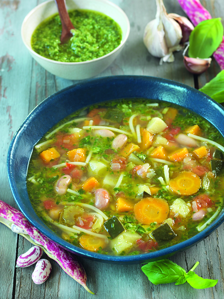 Minestrone d’automne  et pesto