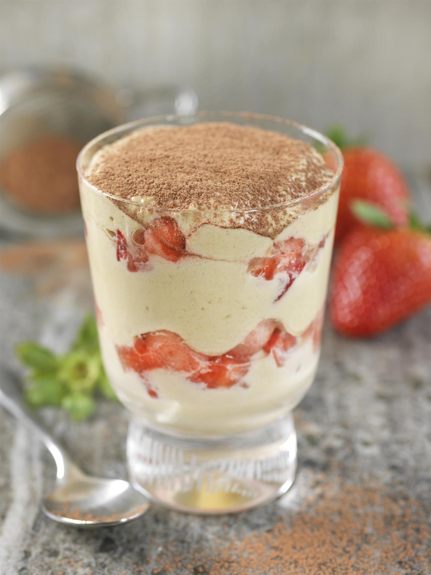 Tiramisu express à la fraise Tiramisu express à la fraise