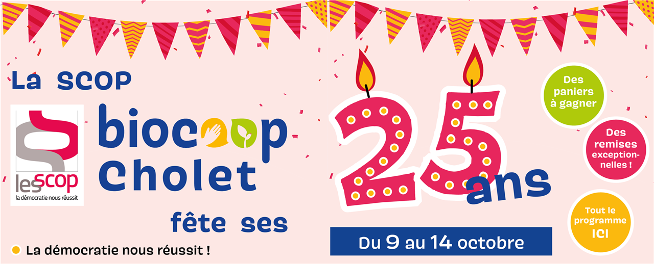 Biocoop Cholet fête ses 25 ans !