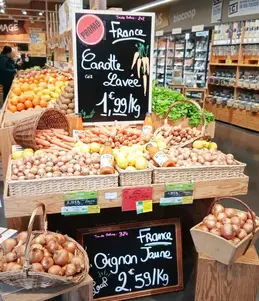Légumes bio magasin bio Biocoop Cholet