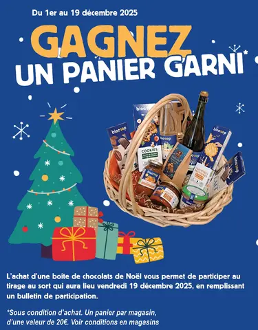 Gagnez un panier garni pour Noël