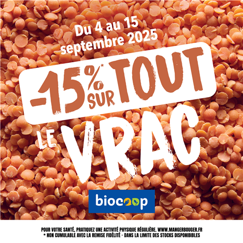 -15% sur le vrac !