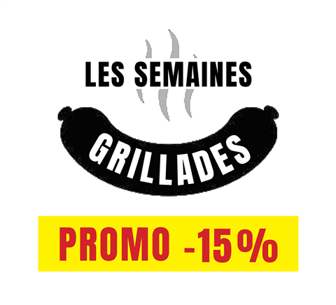 15% de remise sur toute la sélection grillades