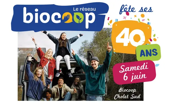 Fêtons les 40 ans du réseau Biocoop à Biocoop Cholet et Sèvremoine !