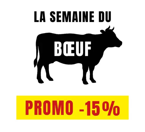 La semaine du boeuf à la boucherie : 15% de remise dans les 4 magasins bio Biocoop de Cholet et Sèvremoine.