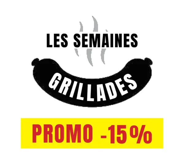 15% de remise sur toute la sélection grillades