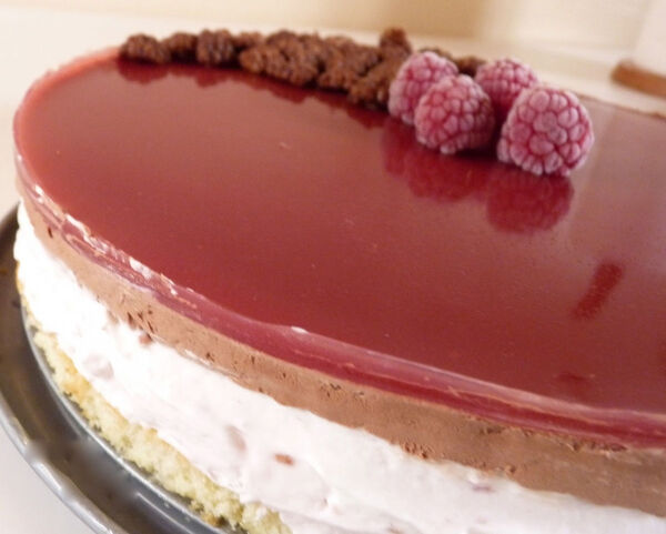 BAVAROIS A LA ROSE ET AUX FRAMBOISES