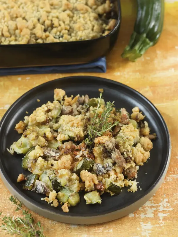 Crumble de sardines  et courgettes 