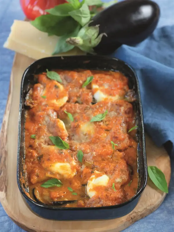 Parmigiana d’aubergines à la mozzarella
