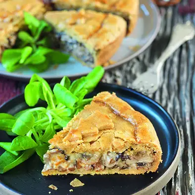 Tourte aux champignons