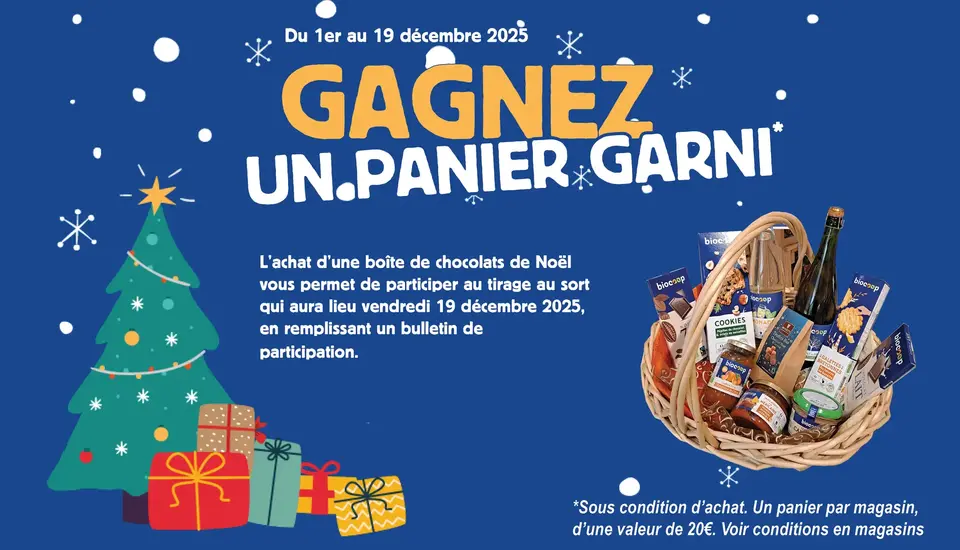 Gagnez un panier garni pour Noël